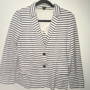 J CREW Maritime Blazer In Stripe Nautical Sailor